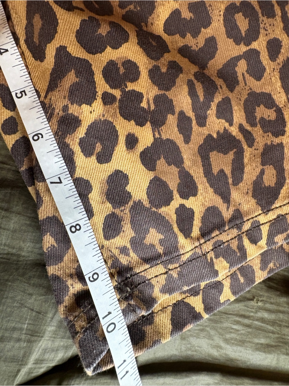 Bershka Leopard Print Bermuda Shorts - Jorts - Picture 4 of 10